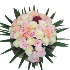 Buquê de Rosas Multicolor